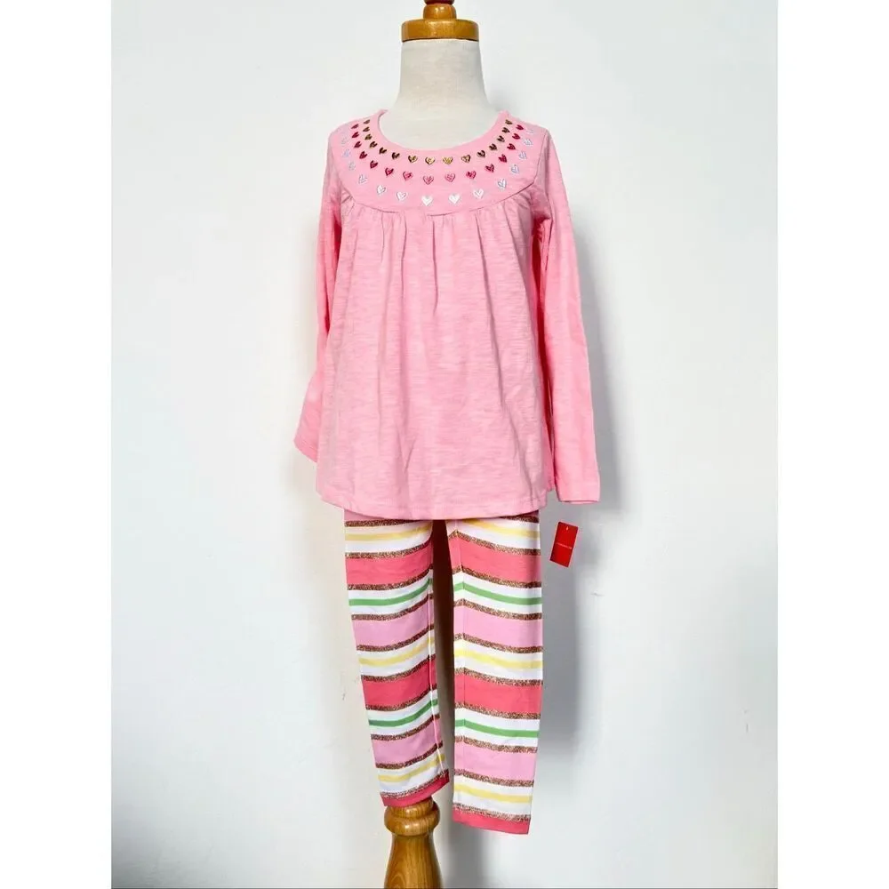 NEW Isaac Mizrahi Toddler Girls Top Tommy Bahama Kids Bottoms Size 4T Valentine